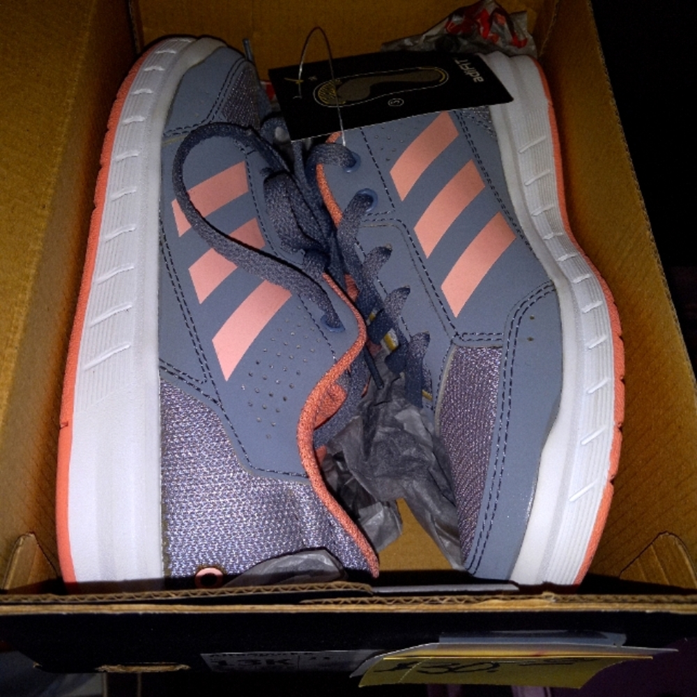 Adidas Size 13 new with tags shoes. Brand new in box with tags and is perfect.